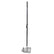 A long-handled stainless steel sand rack  with a black handle and a silver mesh basket base, shown against a plain white background.