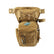 CKG Tactical Drop Leg Pouch Metal Detecting Thigh and Waist Bag with Pinpointer Holster khaki front view