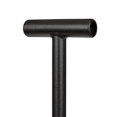 CKG T Handle Metal Detecting Shovel, Narrow Serrated Blade Digger close up of handle