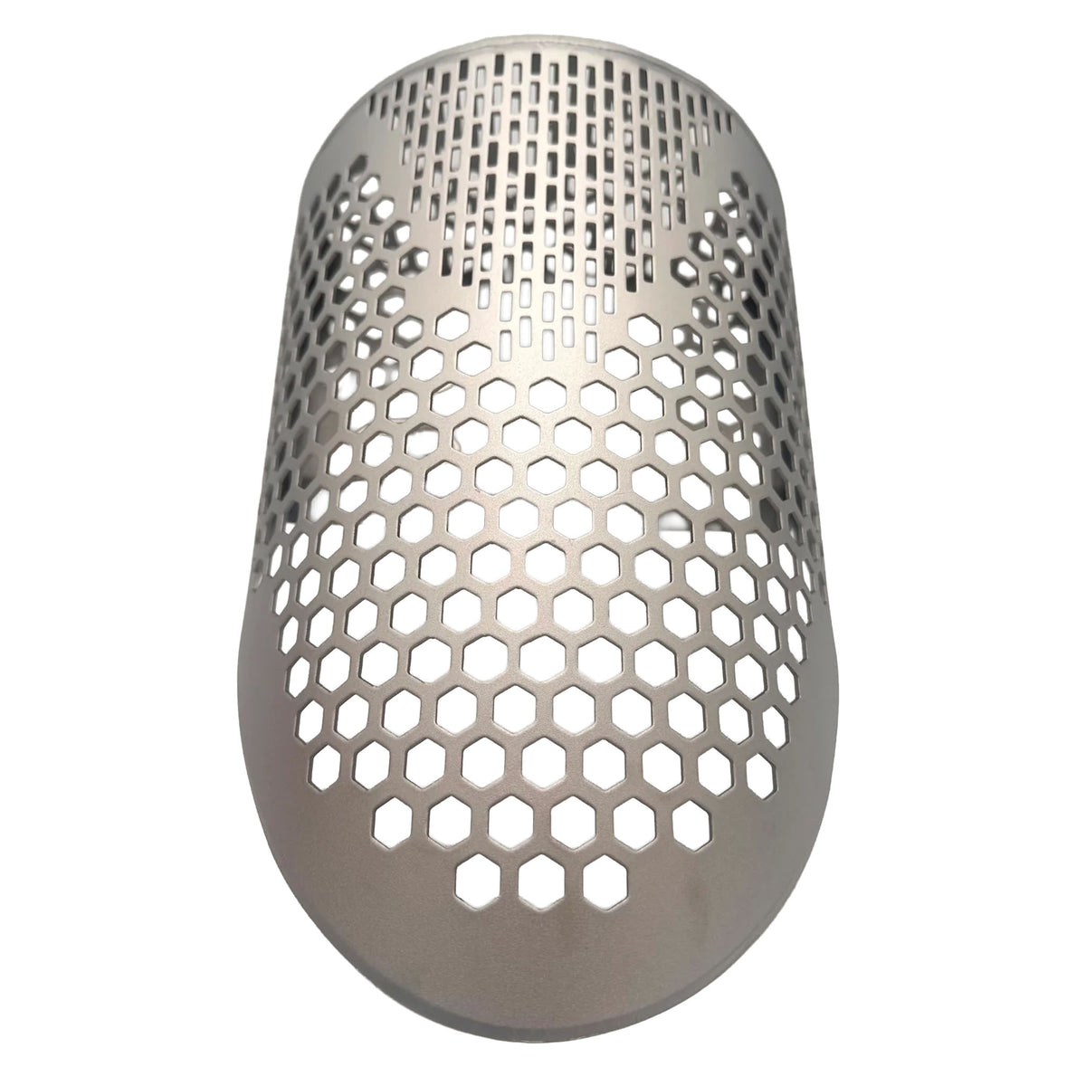 CKG Pro titanium sand scoop rear view of welded seams and mount