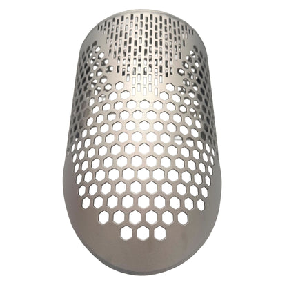 CKG Pro titanium sand scoop rear view of welded seams and mount