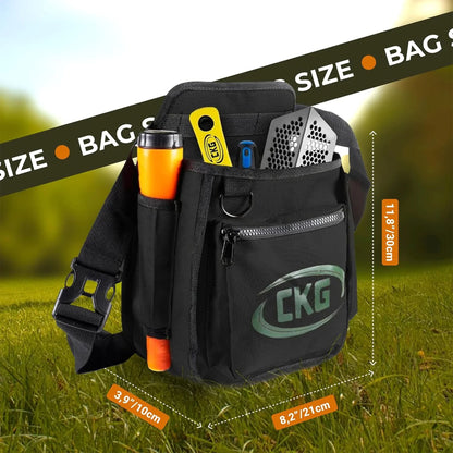 CKG Metal Detecting Bag, Waist Digger Pouch with Pinpointer Holster and Tool Storage