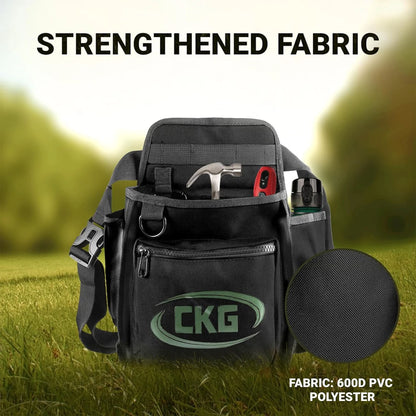 CKG Metal Detecting Bag, Waist Digger Pouch with Pinpointer Holster and Tool Storage