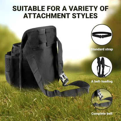 CKG Metal Detecting Bag, Waist Digger Pouch with Pinpointer Holster and Tool Storage