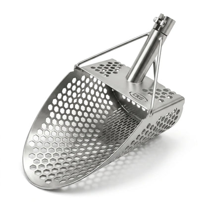 CKG Pro Stainless Steel Sand Scoop for Metal Detecting for Beach and Water Hunting