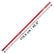 A red textured rod shown diagonally on a white background with black arrows and the text '115,5 cm / 45,5"' indicating its length.