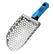 A stainless steel hand sand scoop and a bright blue ergonomic handle featuring the 'CKG' brand logo.