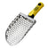 A stainless steel hand sand scoop and a bright yellow ergonomic handle featuring the 'CKG' brand logo.