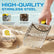 Metal sand scoop on sand, highlighting high-quality stainless steel construction.