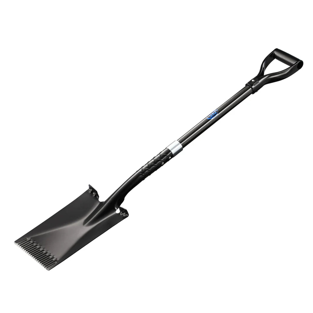 black flat blade shovel