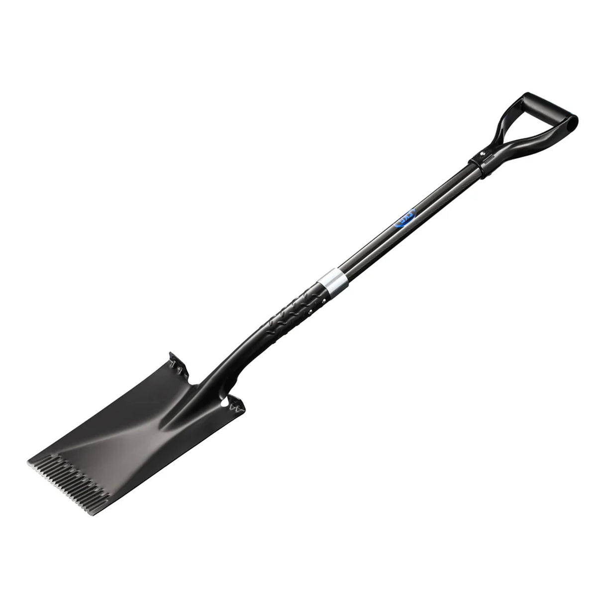 black flat blade shovel