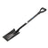 black flat blade shovel
