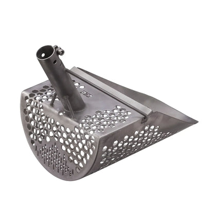 CKG Titanium Sand Scoop, 1.5mm Titanium with 10mm Hex Holes back side view