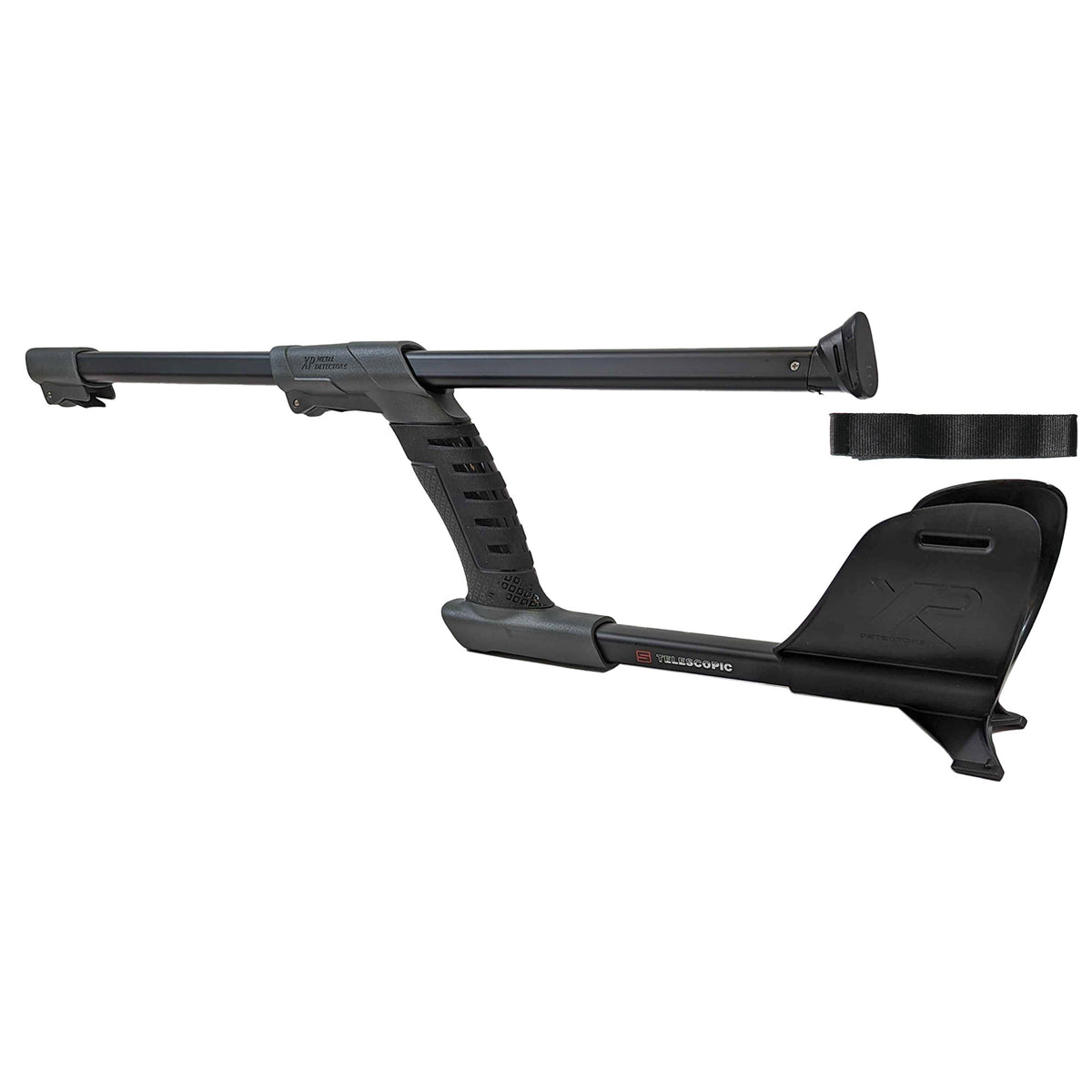 XP S-Telescopic Stem with ergonomic rubber grip and armcup for Deus II metal detector