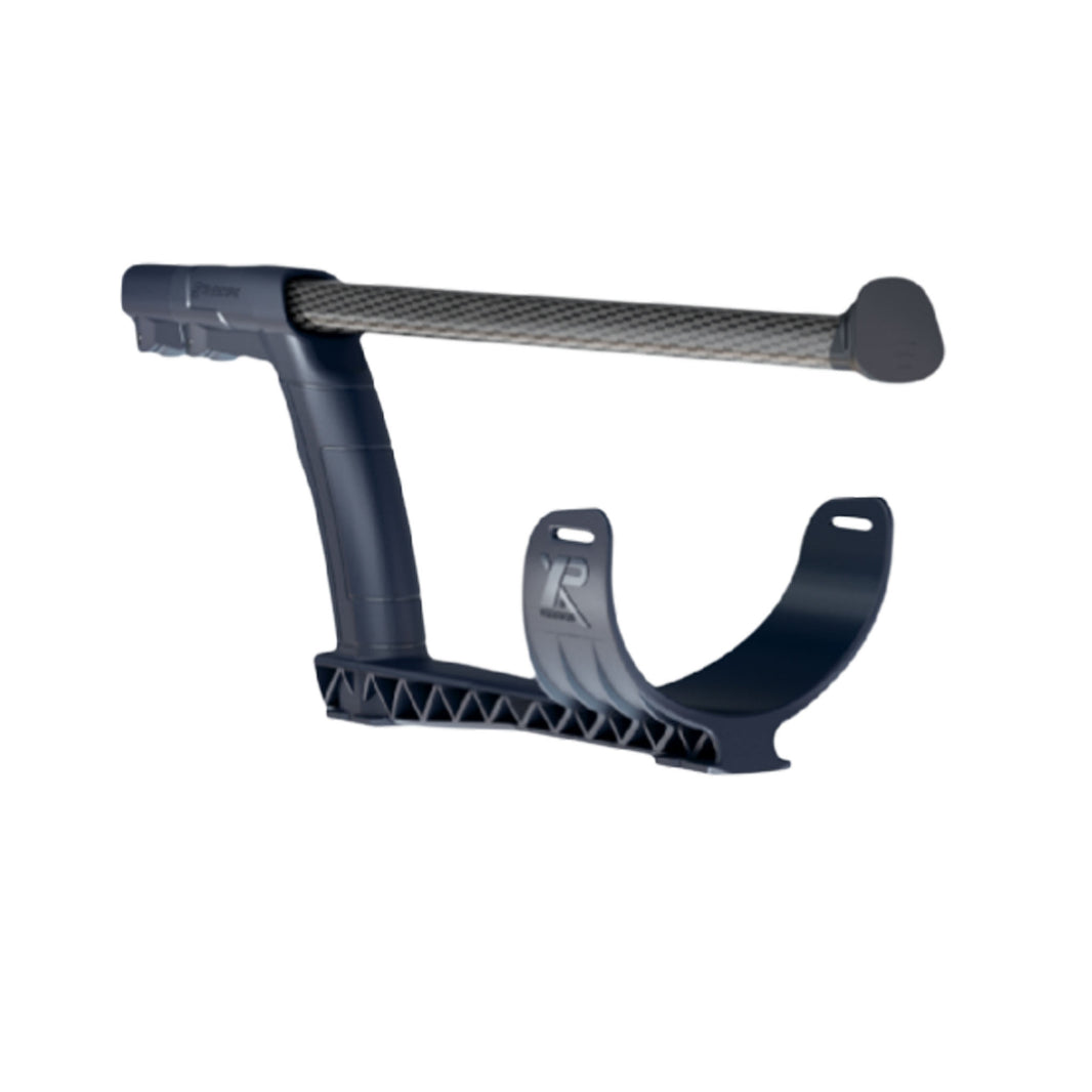 XP Blue S-Telescopic Lite stem collapsed with carbon middle section and armrest folded