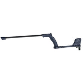 XP D044LITE-B shaft assembly without lower rod, showing black stem and a dark blue camlock, and a footrest shown against a plain white background.