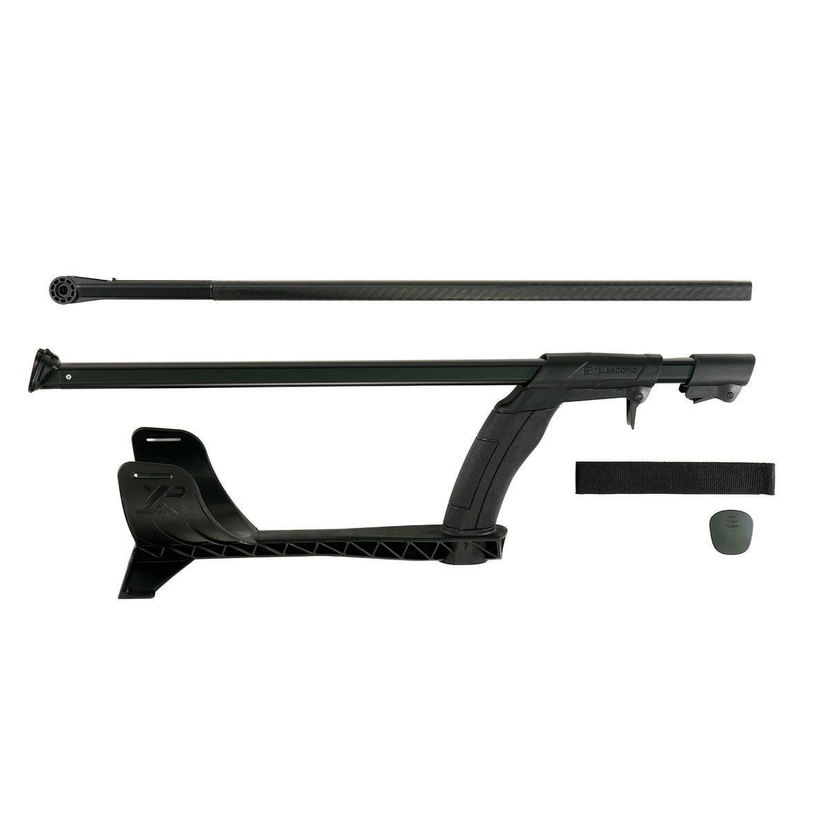 XP S-Telescopic LITE carbon fiber pole assembly with arm cup and armstrap for Deus II metal detector