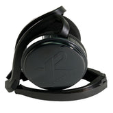 Black headphones with 'XP' logo on a white background