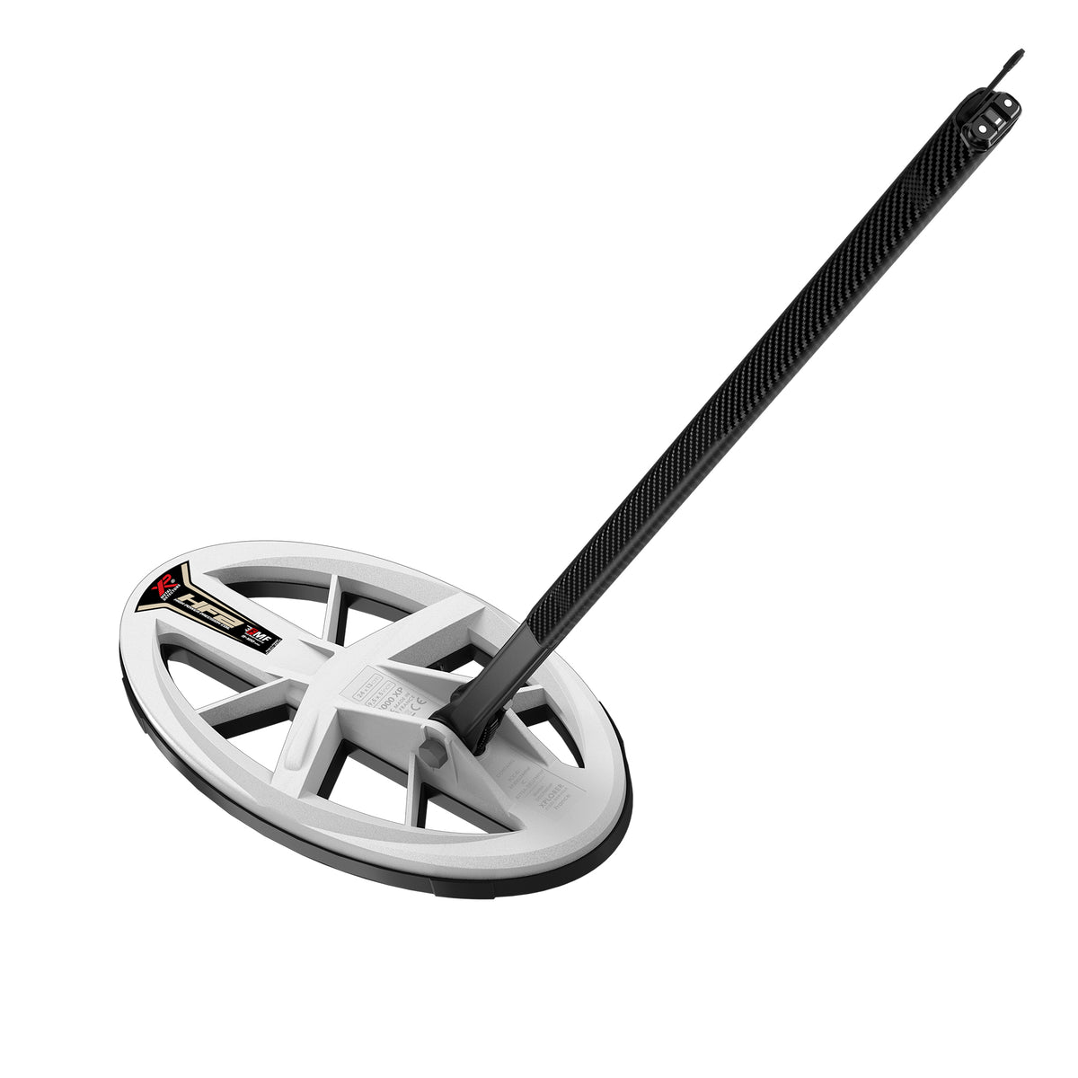 XP HF2 coil charging clip attached to the coil battery port