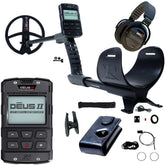 XP DEUS II metal detector with WSAXL-ST headphones and accessories