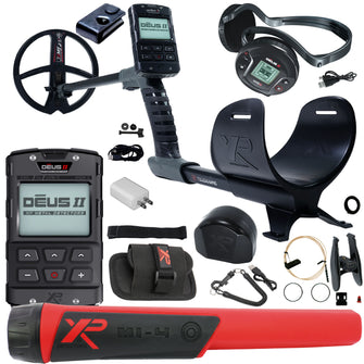 XP DEUS II Fast Multi Frequency RC + WS6 Metal Detector with 9" FMF Search Coil Starter Package