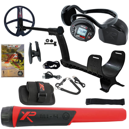 XP DEUS II with WS6 Stereo Headphones and MI-4 pinpointer