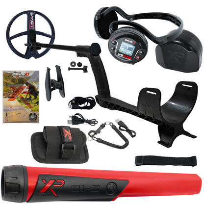 XP DEUS II with WS6 Stereo Headphones and MI-6 pinpointer
