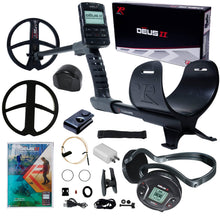 XP DEUS II Fast Multi Frequency RC + WS6 Metal Detector with 9" FMF Search Coil Dive Package + Pinpointer