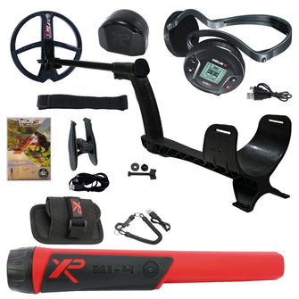 XP DEUS II WS6 Master Fast Multi Frequency Metal Detector with 9" FMF Search Coil - Starter Package
