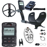 XP DEUS II Fast Multi Frequency RC Metal Detector with 11" FMF and  9.5” x 5” HF2 FMF Search Coils