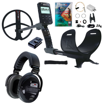 XP DEUS II Fast Multi Frequency RC Metal Detector with 11" FMF Search Coil AND WSAII-XL Headphones