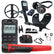 XP DEUS II Metal detector components including receiver, headphones, and MI-6 Pinpointer on a white background