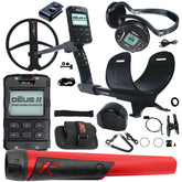 XP DEUS II Fast Multi Frequency RC + WS6 Metal Detector with 11" FMF Search Coil Pro Package