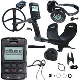 XP DEUS II Fast Multi Frequency RC + WS6 Metal Detector with 11" FMF Search Coil Dive Package