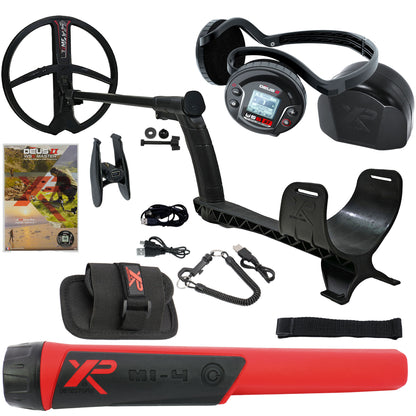 XP DEUS II with WS6 Stereo Headphones and MI-4 pinpointer
