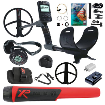 XP DEUS II Fast Multi Frequency RC + WS6 Metal Detector with 11" FMF Search Coil Starter Package
