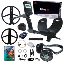 XP DEUS II Fast Multi Frequency RC + WS6 Metal Detector with 11" FMF Search Coil Dive Package + Pinpointer