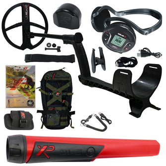 XP DEUS II WS6 Master Fast Multi Frequency Metal Detector with 11" FMF Search Coil - Complete Package