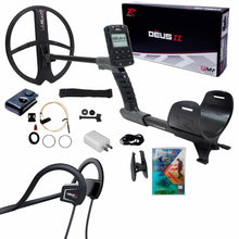 XP DEUS II Fast Multi Frequency RC Metal Detector with 13x11" FMF Search Coil Dive Package