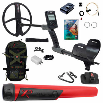 XP DEUS II Fast Multi Frequency RC Metal Detector with 13x11" FMF Search Coil - Complete Package