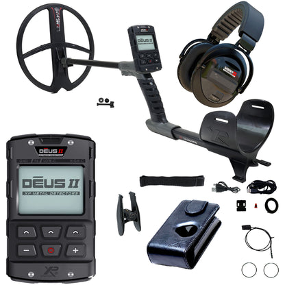 XP DEUS II Fast Multi Frequency RC + WSAXL-ST Metal Detector with 13x11" FMF Search Coil