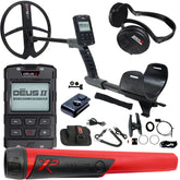 XP DEUS II Fast Multi Frequency RC Metal Detector with 13x11" FMF Search Coil, MI-6, AND WSA II Headphones