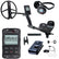 XP DEUS II Metal detector with WS6 Stereo, 13 inch coil, remote control, and accessories on a white background