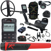 XP DEUS II Fast Multi Frequency RC + WS6 Metal Detector with 13x11" FMF Search Coil - Complete Package