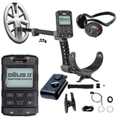 XP DEUS II Fast Multi Frequency RC + WSA ST Metal Detector with 9.5 X 5" FMF Search Coil