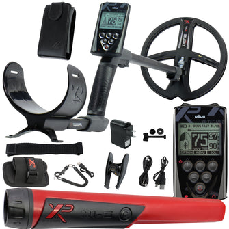 XP Deus Metal Detector with Remote and 9” X35 Search Coil Pro Starter Bundle MI-6 Pinpointer