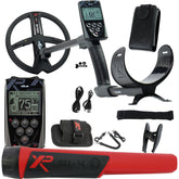 XP Deus Metal Detector with Remote and 9” X35 Search Coil Starter Bundle MI-4 Pinpointer