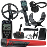 XP Deus Metal Detector with Remote and 9” X35 Search Coil, WSAUDIO Headphones, and MI-6 Pinpointer