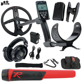 XP Deus Metal Detector with Full Sized WS5 Headphones, Remote and 9” X35 Search Coil Starter Bundle