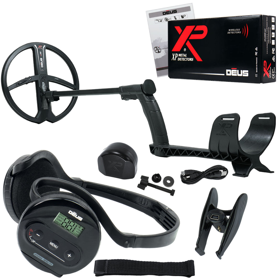 XP Deus Metal Detector with 11” X35 Waterproof DD Coil & WS4 Wireless Headphones (Open Box)